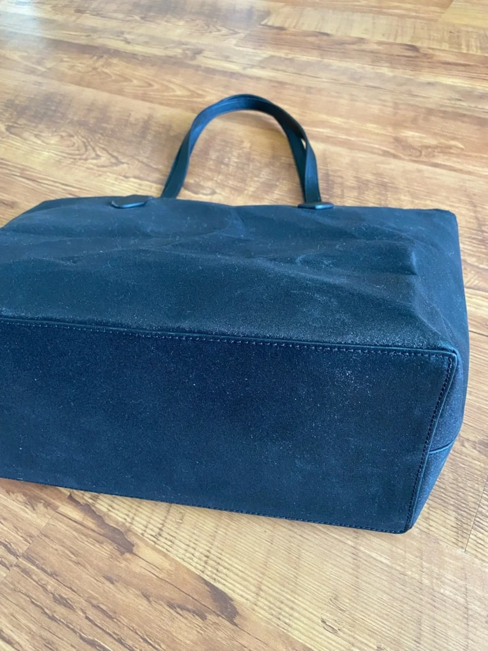 Kate Spade Joeley Black Glitter Zip Top Tote